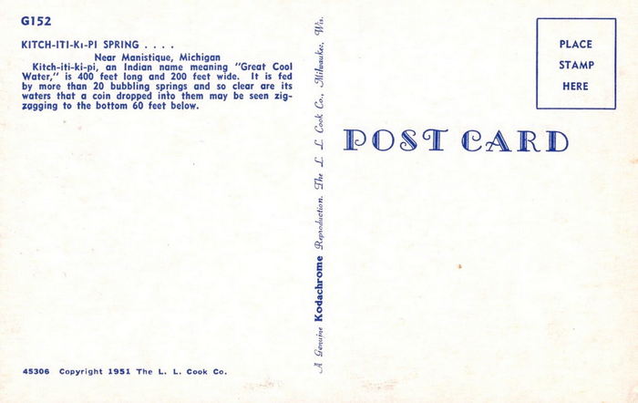 Kitch-iti-kipi - Postcard (newer photo)